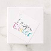 Happy Easter Minimalist Favoriet Kleurrijk Bedankjes Labels (In situ)