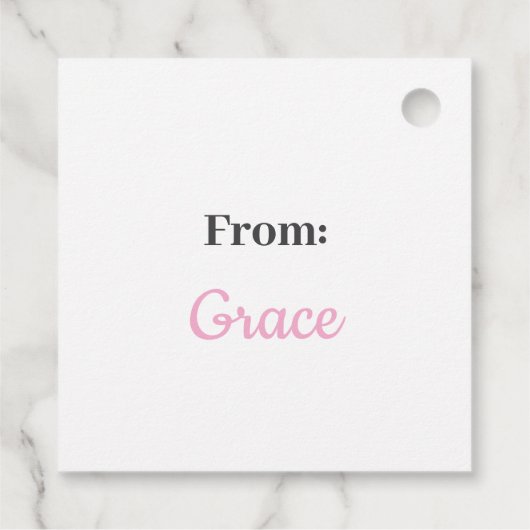 Happy Easter Minimalist Favoriet Kleurrijk Bedankjes Labels (Achterkant)