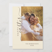 Happy Easter Modern Minimalistisch Wenskaart Feestdagenkaart (Voorkant)