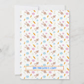 Happy Easter Modern Script Photo Holiday Kaart (Achterkant)