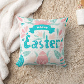 Happy Easter Modern Sierkussen (Deken)