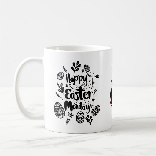 Happy Easter Mok: feestelijk en vrolijk design Koffiemok (Links)