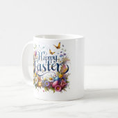 Happy Easter Mok, paascadeaus, paaskoffie Mok (Voorkant links)