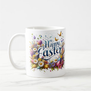 Happy Easter Mok, paascadeaus, paaskoffie Mok