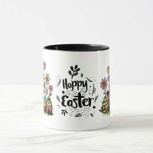 Happy Easter Mok: Vier de lente met vreugde Mok (Midden)