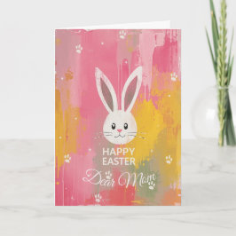 Happy Easter Mom , Personalized Easter Cute Bunny Feestdagen Kaart