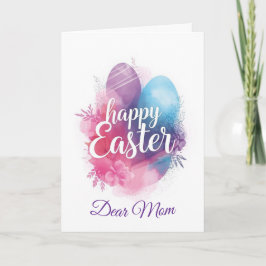Happy Easter Mom , Personalized Easter funnyBunny Feestdagen Kaart