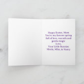 Happy Easter Mom , Personalized Easter funnyBunny Feestdagen Kaart (Binnen)