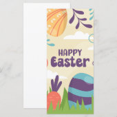 Happy Easter Money Holder Gift Kaart Chocolate Egg (Voorkant / Achterkant)