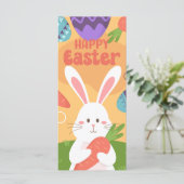 Happy Easter Money Holder Gift Kaart Chocolate Egg (Staand voorkant)