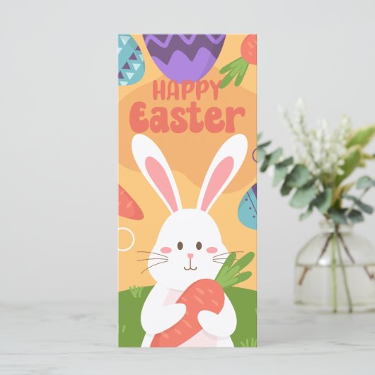 Happy Easter Money Holder Gift Kaart Chocolate Egg (Staand voorkant)