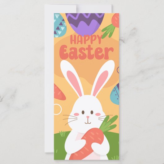 Happy Easter Money Holder Gift Kaart Chocolate Egg (Voorkant)