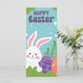 Happy Easter Money Holder Gift Kaart Chocolate Egg (Staand voorkant)