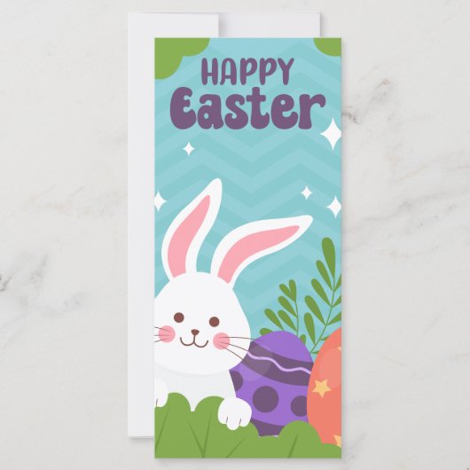 Happy Easter Money Holder Gift Kaart Chocolate Egg (Voorkant)