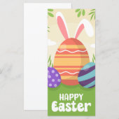 Happy Easter Money Holder Gift Kaart Chocolate Egg (Voorkant / Achterkant)