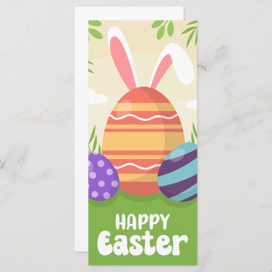 Happy Easter Money Holder Gift Kaart Chocolate Egg (Voorkant / Achterkant)