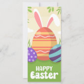 Happy Easter Money Holder Gift Kaart Chocolate Egg (Voorkant)