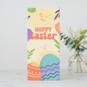 Happy Easter Money Holder Gift Kaart Chocolate Egg (Staand voorkant)