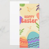 Happy Easter Money Holder Gift Kaart Chocolate Egg (Voorkant / Achterkant)