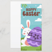 Happy Easter Money Holder Gift Kaart Chocolate Egg (Voorkant / Achterkant)