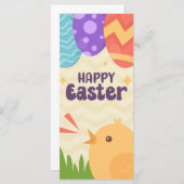 Happy Easter Money Holder Gift Kaart Chocolate Egg (Voorkant / Achterkant)
