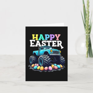 Happy Easter Monster Truck Funny Egg Hunt Peuter Kaart