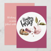 Happy Easter | monster Vakantiedagen-Kaart Feestdagenkaart (Voorkant / Achterkant)