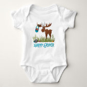 Happy Easter Moose Romper (Voorkant)