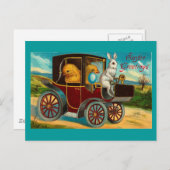 Happy Easter  motorrijtuigenride Feestdagenkaart (Voorkant / Achterkant)