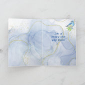 Happy Easter Mountain Bluebird Holiday Kaart (Binnen)