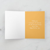 Happy Easter Niece Konijn Tulp Bloemen Kaart (Binnen)