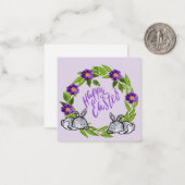 Happy Easter Note-Kaart Notitiekaartje (Voorkant / Achterkant in situ)