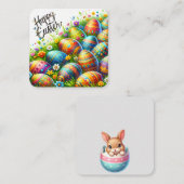 Happy Easter Notitiekaartje (Voorkant / Achterkant)