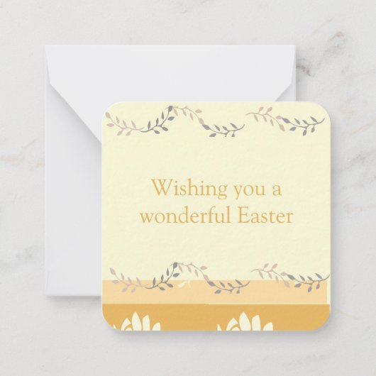 Happy Easter Notitiekaartje (Achterkant)