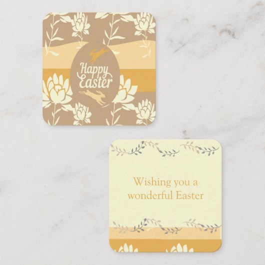 Happy Easter Notitiekaartje (Voorkant / Achterkant)