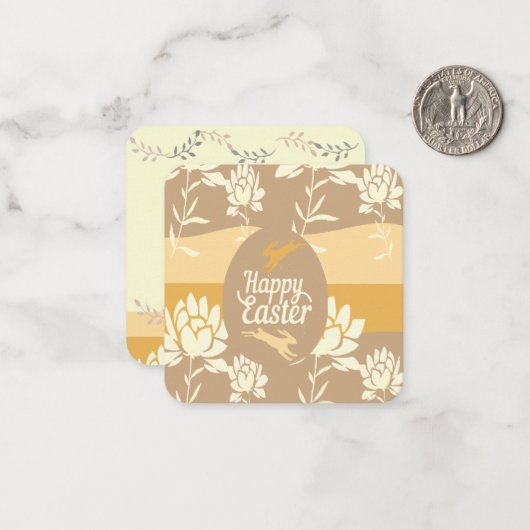 Happy Easter Notitiekaartje (Voorkant / Achterkant in situ)