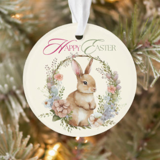Happy Easter Ornament