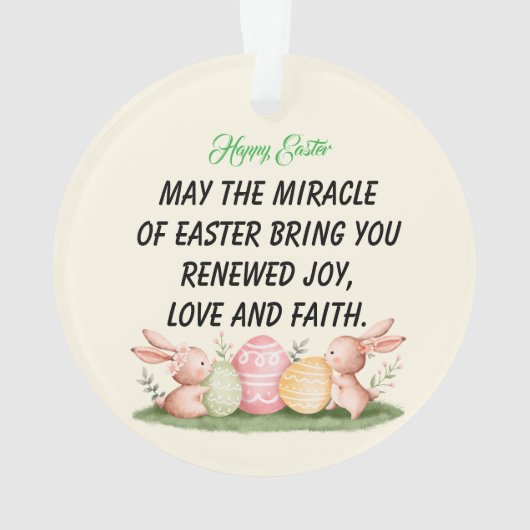 Happy Easter Ornament (achterkant)