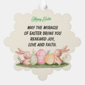 Happy Easter Ornament Kaart (Achterkant)