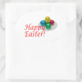 Happy Easter Ovale Sticker (Tas)