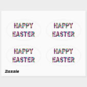 Happy Easter Ovale Sticker (Vel)