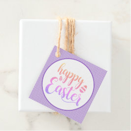 Happy Easter Paars Easter Egg Hunt Party Bedankjes Labels