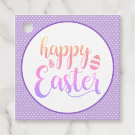 Happy Easter Paars Easter Egg Hunt Party Bedankjes Labels