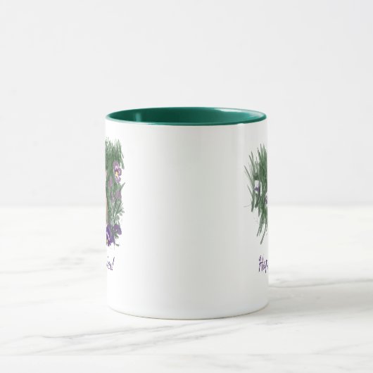 Happy Easter | Paarse Bunny Violet Mok (Midden)