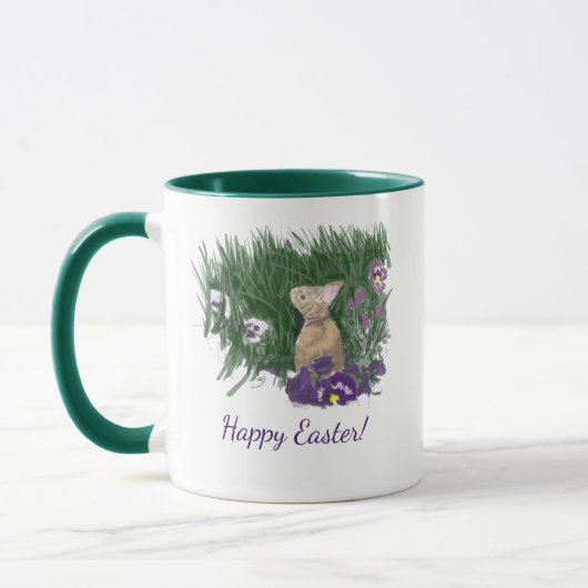 Happy Easter | Paarse Bunny Violet Mok (Links)