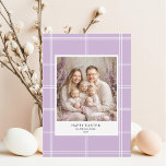 Happy Easter Paarse Familiefoto Kaart<br><div class="desc">Vier de paasvreugde met dit prachtige Happy Easter Paarse Familie Foto Wenskaart. Personaliseer het met uw favoriete familiefoto en stuur oprechte paaswensen naar vrienden en geliefden. Met een prachtig paarse ontwerp, voegt deze kaart een vrolijke touch toe aan uw vakantie-groeten. Perfect voor het verzenden van liefde, vreugde en familiale geest...</div>