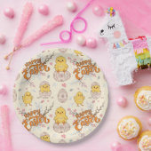 Happy Easter Paper Bord – Schattigee kuikens en ei (Feest)