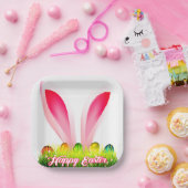 Happy EASTER Paper-Borden Papieren Bordje (Feest)