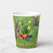 Happy Easter Papieren Bekers (Achterkant)