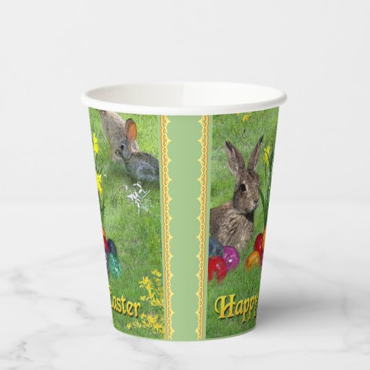 Happy Easter Papieren Bekers (Links)